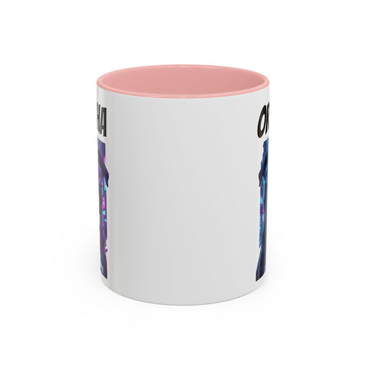 Dog Memorial Mug — Orelha Cyberpunk Portrait — dog memorial advocacy apparel — Orelha's Legacy