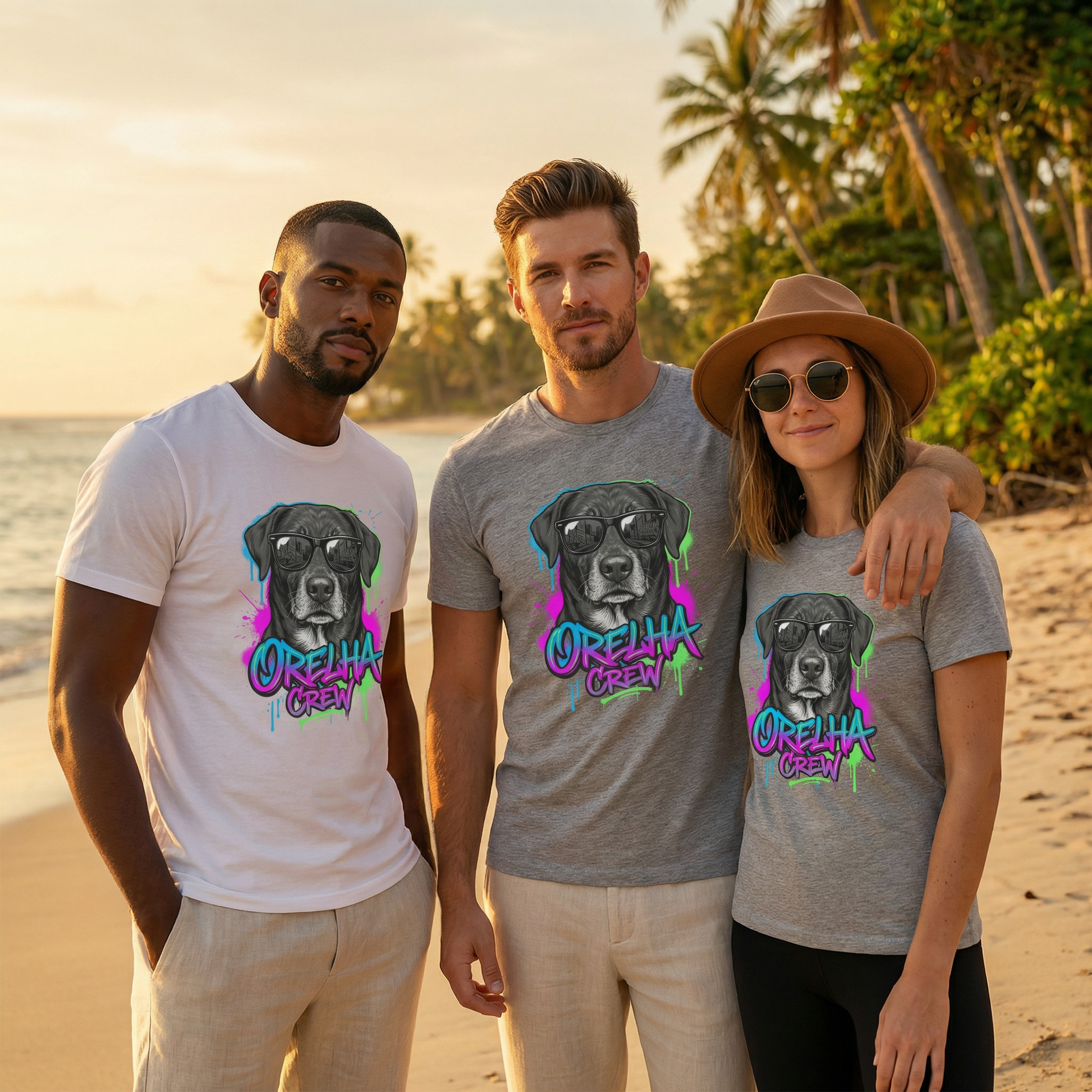 Dog Tribute T-Shirt — Hand-Drawn Sketch — dog lover apparel — Orelha's Legacy