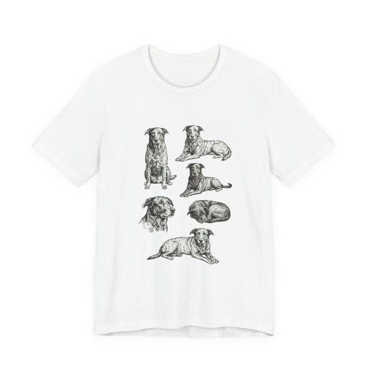 Dog Tribute Sketch T-Shirt — All the Ways He Was — dog lover apparel — Orelha's Legacy