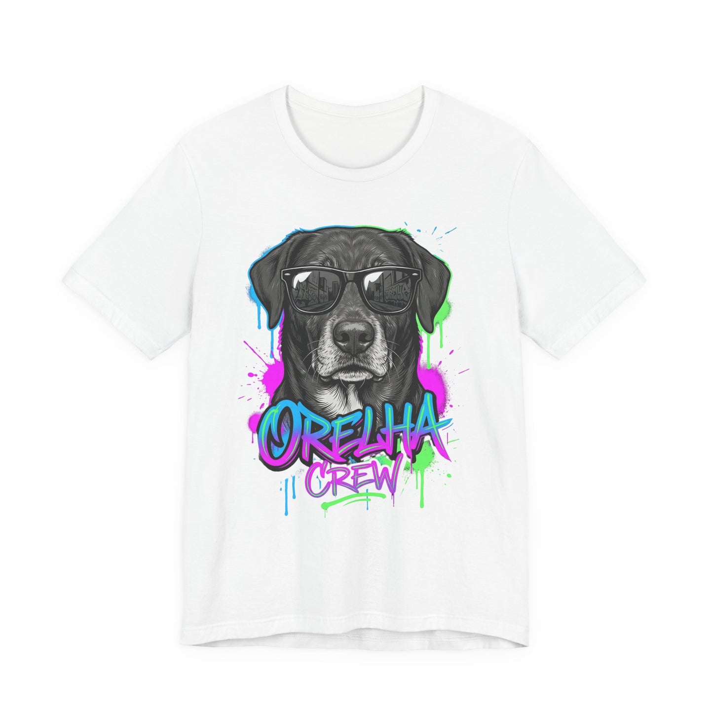 Dog Tribute T-Shirt — Hand-Drawn Sketch — dog lover apparel — Orelha's Legacy